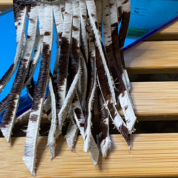 Boho Earrings with Faux Turquoise - Picture 7 of 7